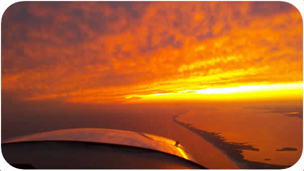A Long Island Sunset from 2000 feet!